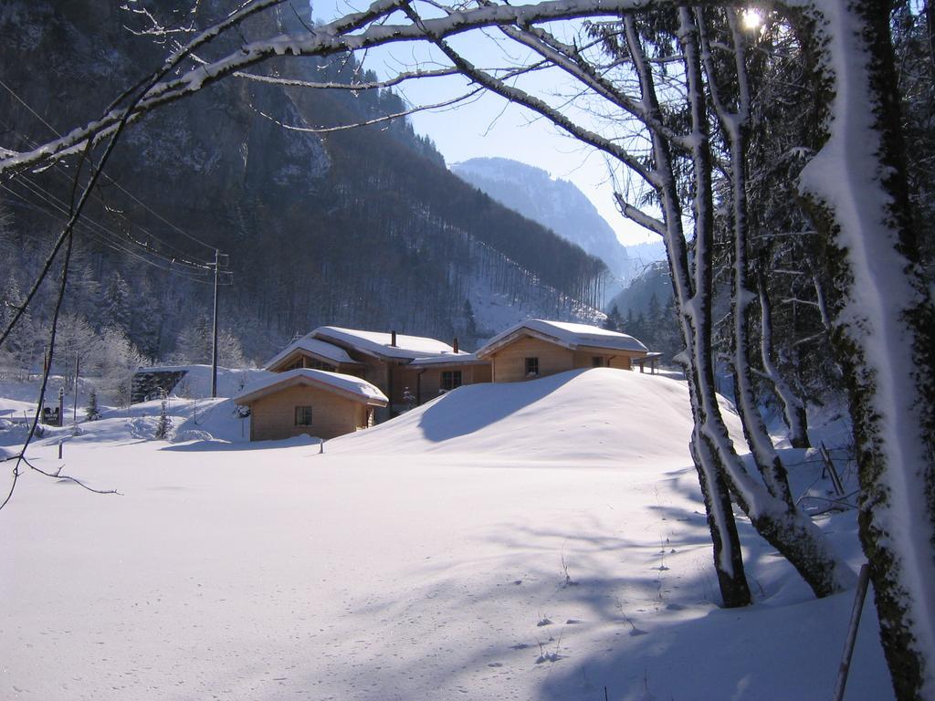 Hüttenhotel Husky Lodge Muotathal Eksteriør billede